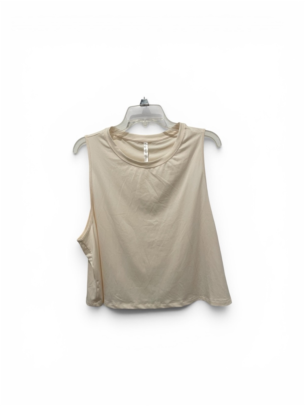 Fabletics Sleeveless Crewneck Tank Top - Cream
